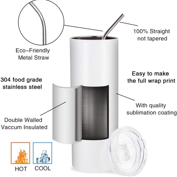 Big Foot 20oz skinny tumbler - Picture 7 of 7